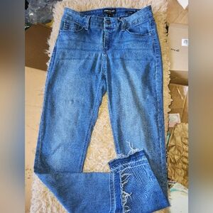 Kenneth Cole "Jess" Distressed Skinny Jeans